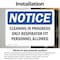 Signmission Cleaning In Progress Only Respirator Fit, Vinyl Decal, 12 in x 18 in OS-2PACK-NS-D-1218-L-10646 - alternate 5